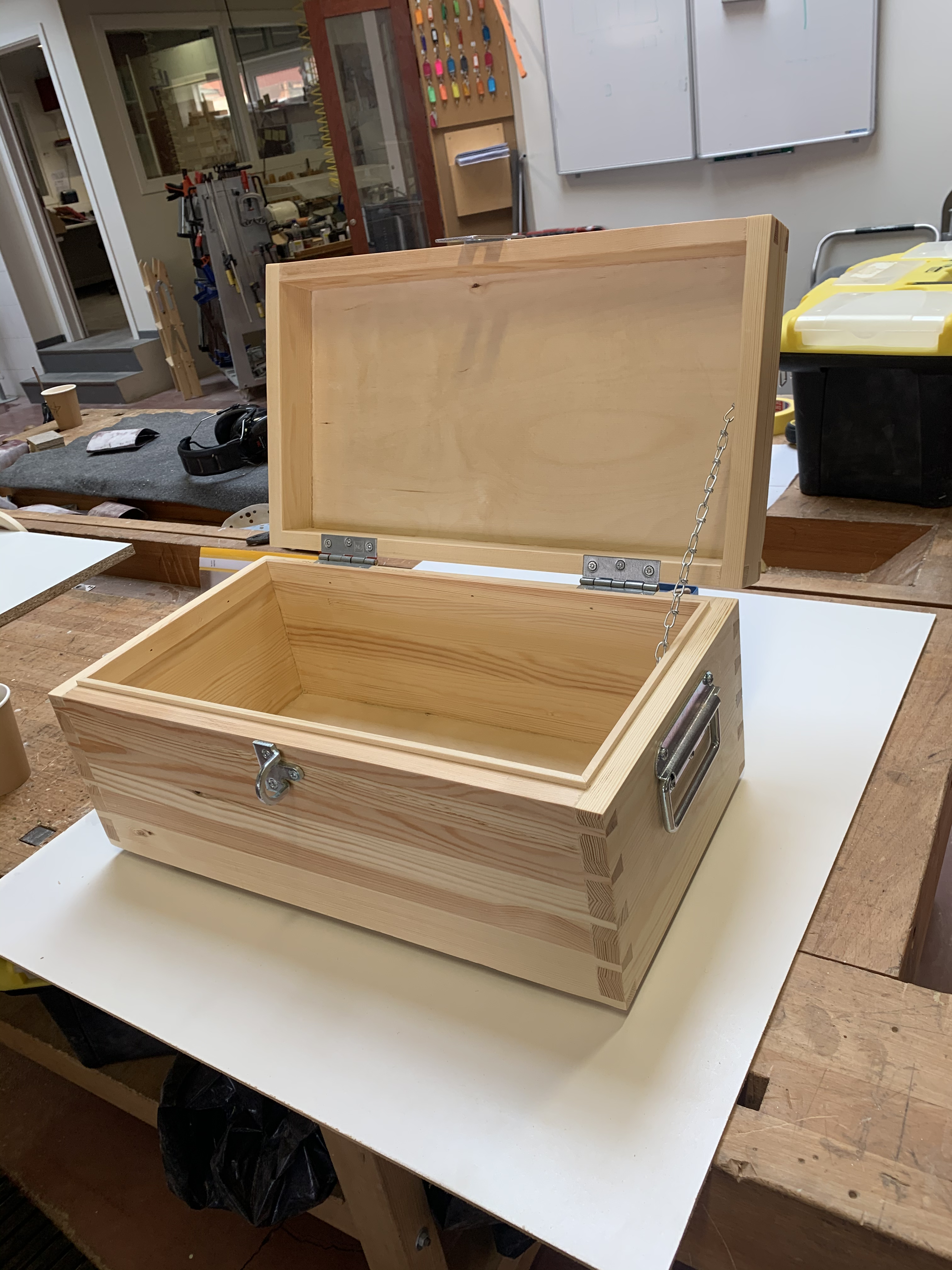 Picture of a box that I made in school